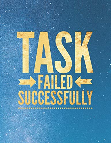 Task Failed Successfully: 8.5X11 Large Graph Notebook With Floral Margins For Adult Coloring - 9781091389748