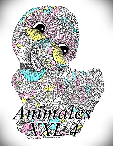Animales Xxl 4: Libro Para Colorear Para Adultos Y Ni?os (Spanish Edition)