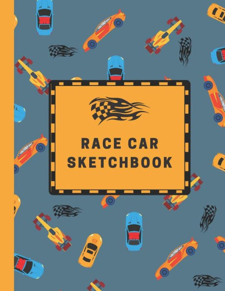 Race Car Sketchbook: Large Sketchbook with Bonus Coloring Pages 8.5" x 11", Drawing, Doodling and Coloring (Kids Drawing Books)