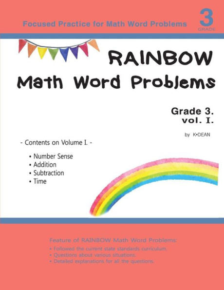 Rainbow Math Word Problems Grade 3 Vol. I