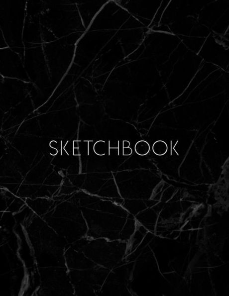 Sketchbook: Marble Cover, Sketchbook For Drawing, Coloring, Sketching And Doodling, 8.5 X 11 110 Pages - 9781096021117