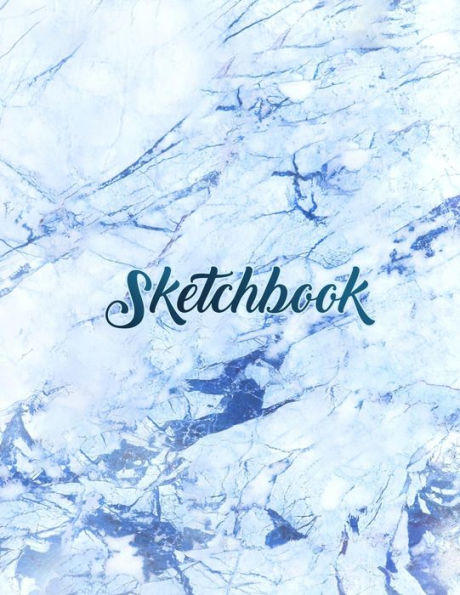 Sketchbook: Marble Cover, Sketchbook For Drawing, Coloring, Sketching And Doodling, 8.5 X 11 110 Pages - 9781096022602