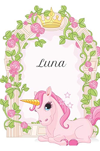 Luna: Diario De Unicornios Para Ni?as, Regalo Personalizado