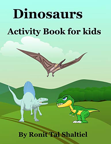 Dinosaurs - Activity Book For Kids: Coloring Pages, A Matching Game And Hidden Words Game. (Animals)