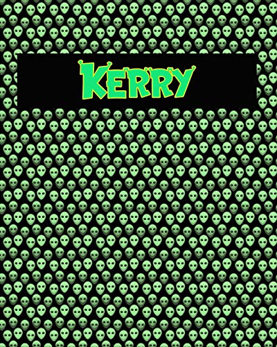 120 Page Handwriting Practice Book With Green Alien Cover Kerry: Primary Grades Handwriting Book