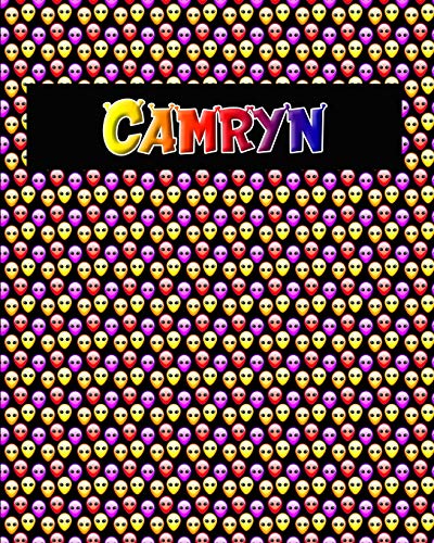120 Page Handwriting Practice Book With Colorful Alien Cover Camryn: Primary Grades Handwriting Book