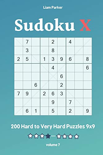 Sudoku X - 200 Hard To Very Hard Puzzles 9X9 Vol.7