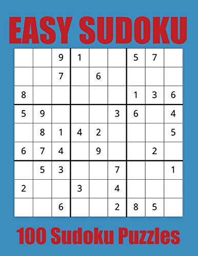 Easy Sudoku: 100 Sudoku Puzzles For Beginners
