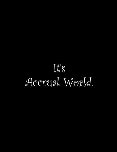 It's Accrual World: Line Notebook Handwriting Practice Paper Workbook
