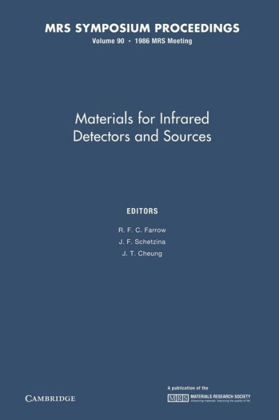 Materials For Infrared Detectors And Sources: Volume 90 (Mrs Proceedings)