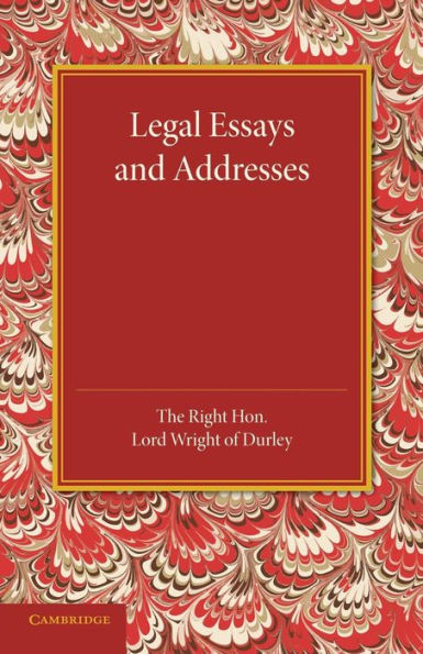 Legal Essays And Addresses