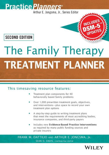 The Family Therapy Treatment Planner, With Dsm-5 Updates, 2Nd Edition (Practiceplanners)