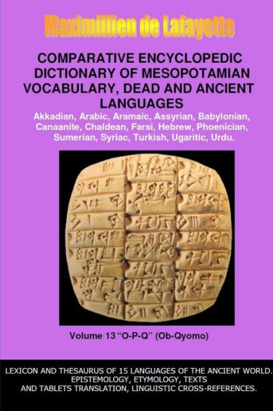 V13.Comparative Encyclopedic Dictionary Of Mesopotamian Vocabulary Dead & Ancient Languages