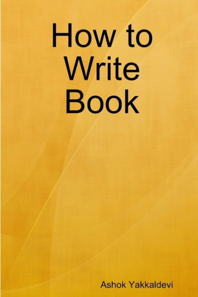 How To Write Book