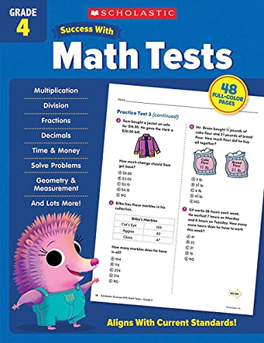 Scholastic Success With Math Tests Grade 4