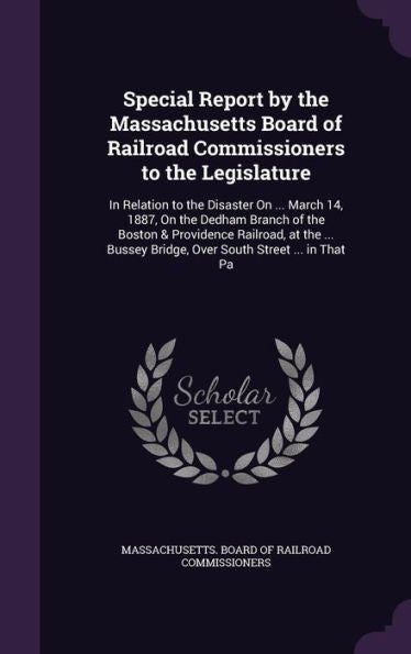 Special Report By The Massachusetts Board Of Railroad Commissioners To The Legislature: In Relation To The Disaster On ... March 14, 1887, On The ... Bridge, Over South Street ... In That Pa