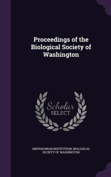 Proceedings Of The Biological Society Of Washington