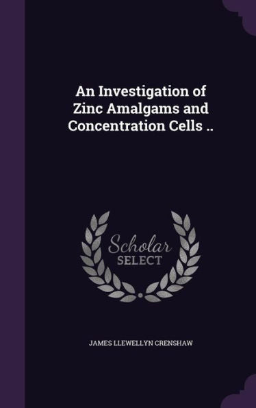An Investigation Of Zinc Amalgams And Concentration Cells ..