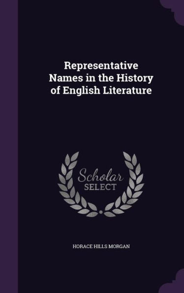 Representative Names In The History Of English Literature