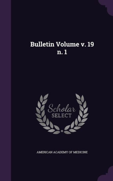 Bulletin Volume V. 19 N. 1