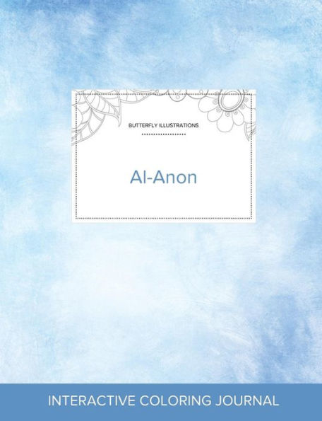 Adult Coloring Journal: Al-Anon (Butterfly Illustrations, Clear Skies)
