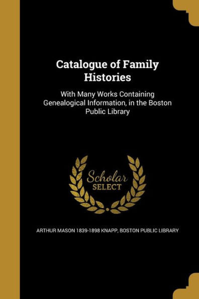 Catalogue Of Family Histories