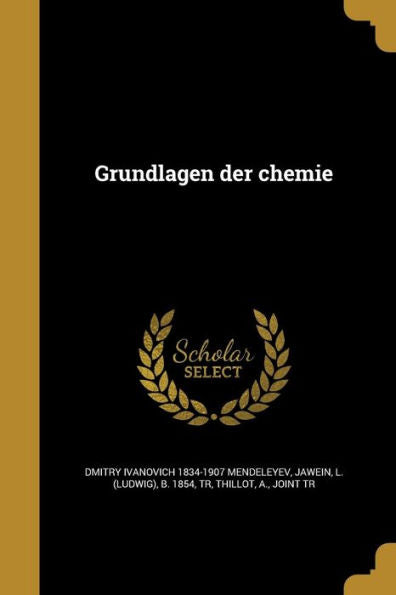 Grundlagen Der Chemie (German Edition)