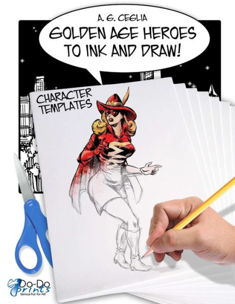 Golden Age Heroes To Ink And Draw! Character Templates