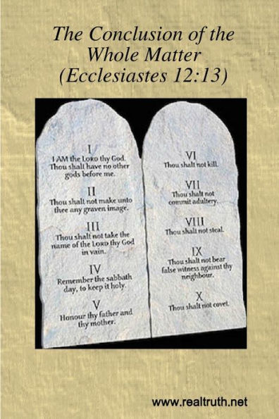 Conclusion Of The Whole Matter