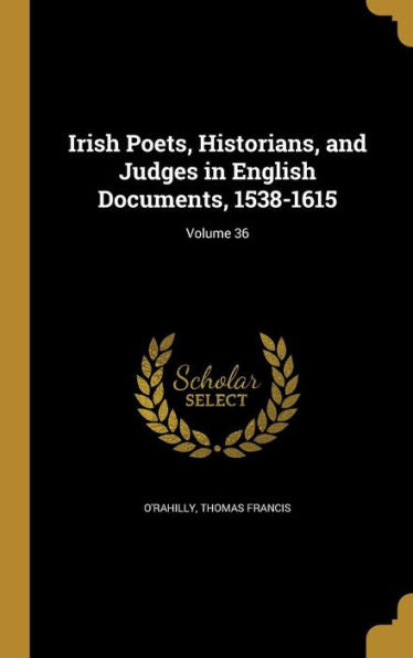 Irish Poets, Historians, And Judges In English Documents, 1538-1615; Volume 36