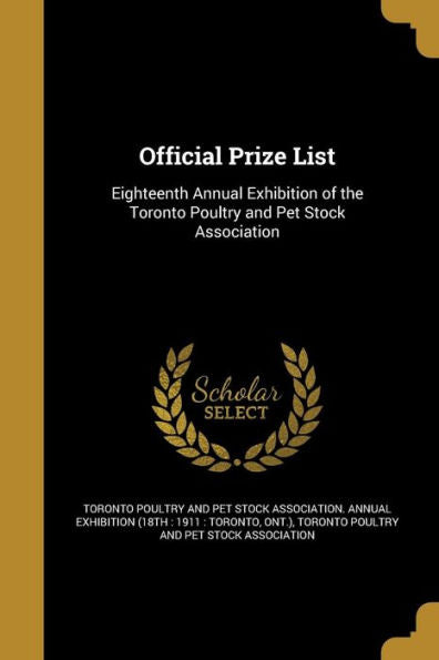 Official Prize List