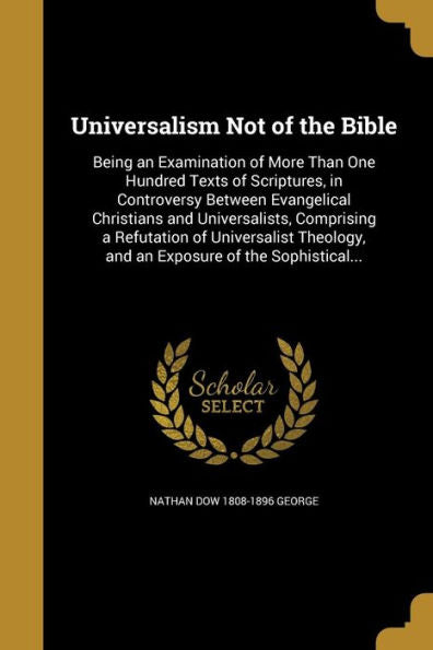 Universalism Not Of The Bible