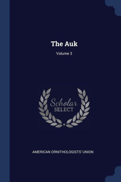 The Auk; Volume 3