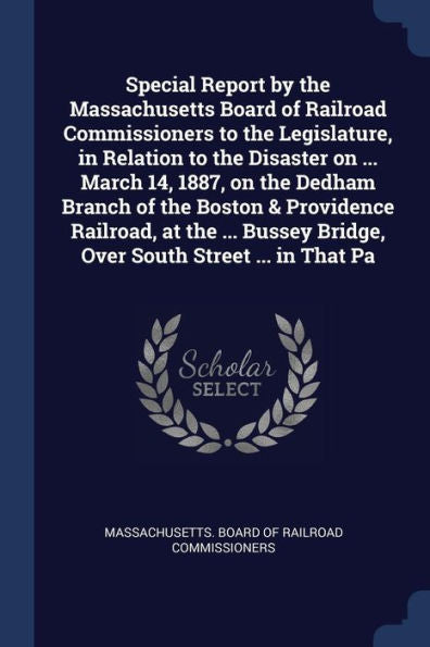 Special Report By The Massachusetts Board Of Railroad Commissioners To The Legislature, In Relation To The Disaster On ... March 14, 1887, On The ... Bridge, Over South Street ... In That Pa