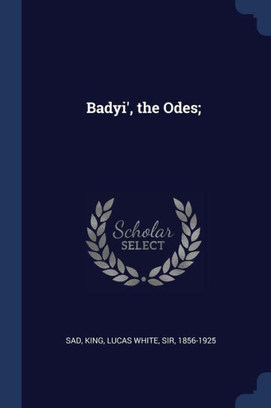 Badyi', The Odes;