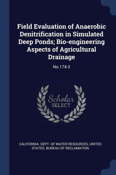 Field Evaluation Of Anaerobic Denitrification In Simulated Deep Ponds; Bio-Engineering Aspects Of Agricultural Drainage: No.174-3