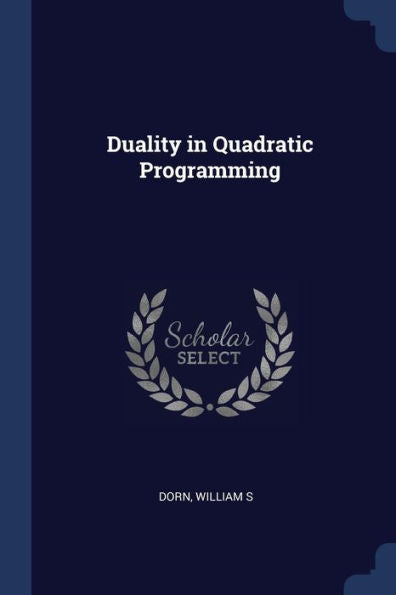 Duality In Quadratic Programming