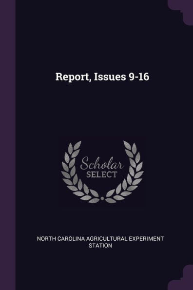 Report, Issues 9-16