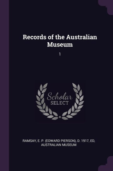 Records Of The Australian Museum: 1