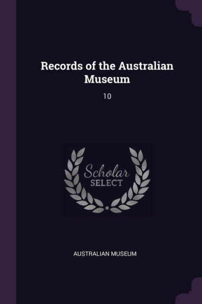 Records Of The Australian Museum: 10