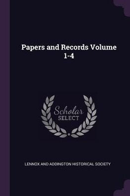 Papers And Records Volume 1-4