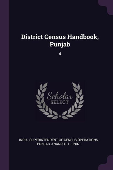 District Census Handbook, Punjab: 4