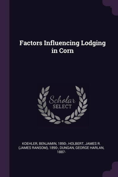 Factors Influencing Lodging In Corn