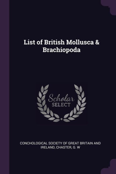 List Of British Mollusca & Brachiopoda
