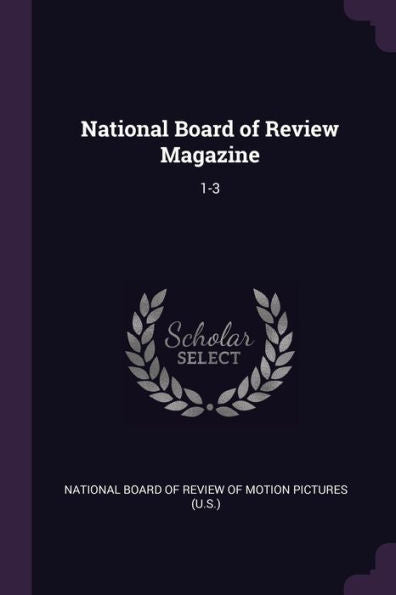 National Board Of Review Magazine: 1-3
