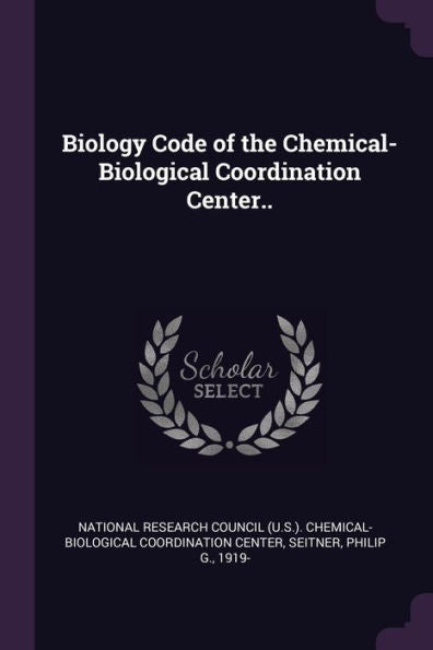 Biology Code Of The Chemical-Biological Coordination Center..