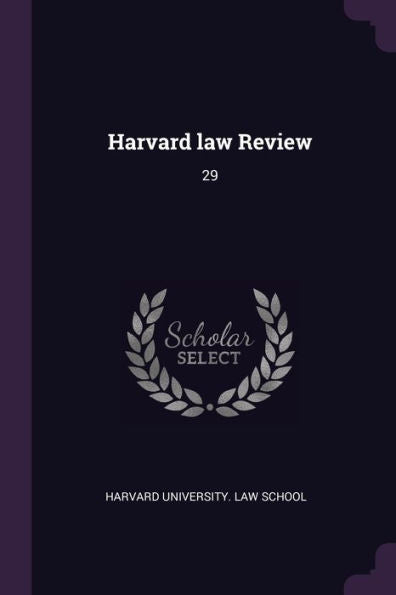 Harvard Law Review: 29