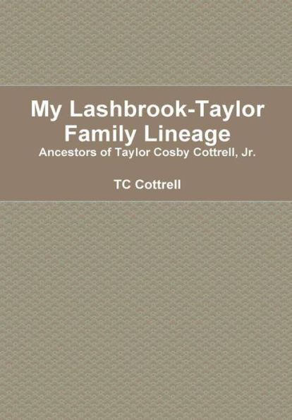 My Lashbrook-Taylor Lineage