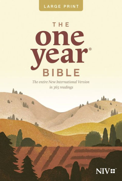 The One Year Bible Niv, Premium Slimline Large Print Edition (Softcover)