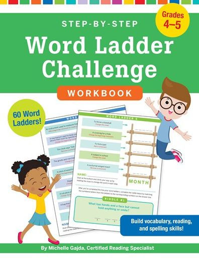 Step-By-Step Word Ladder Challenge Workbook (Grades 4-5)